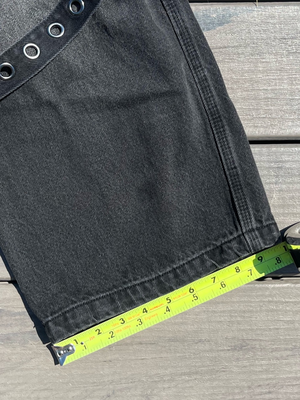 Vitriol; Black; Utility Gorp-Core Cargo Pants; Wide Leg; Grommet Buckles; US28 - Picture 10 of 11